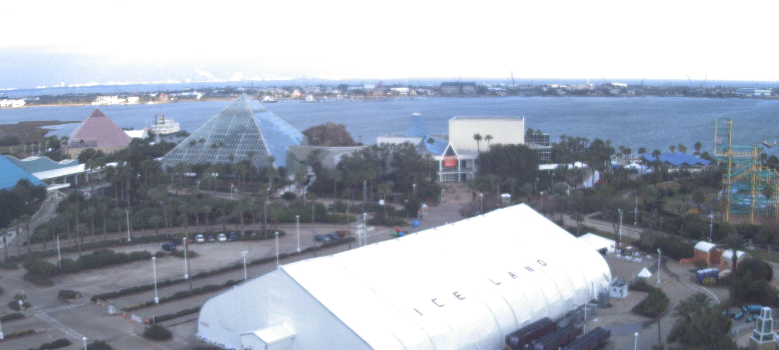 Thumbnail for current weather camera view from Moody Gardens Inc. in Galveston, Texas