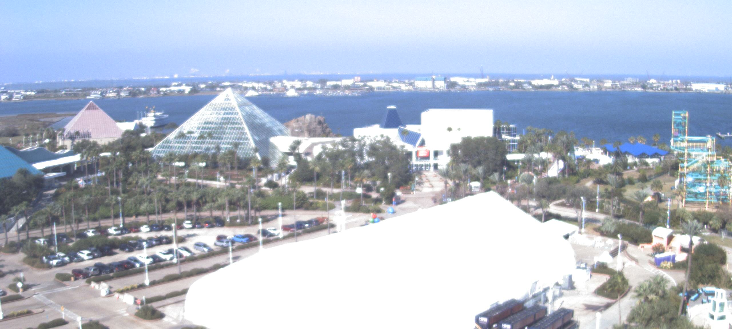 Thumbnail for current weather camera view from Moody Gardens Inc. in Galveston, Texas