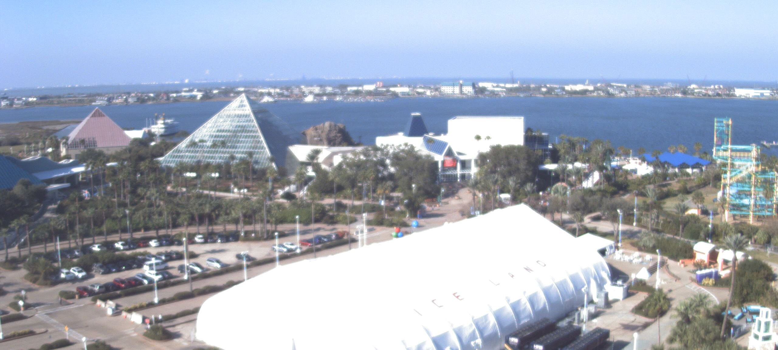 Thumbnail for current weather camera view from Moody Gardens Inc. in Galveston, Texas