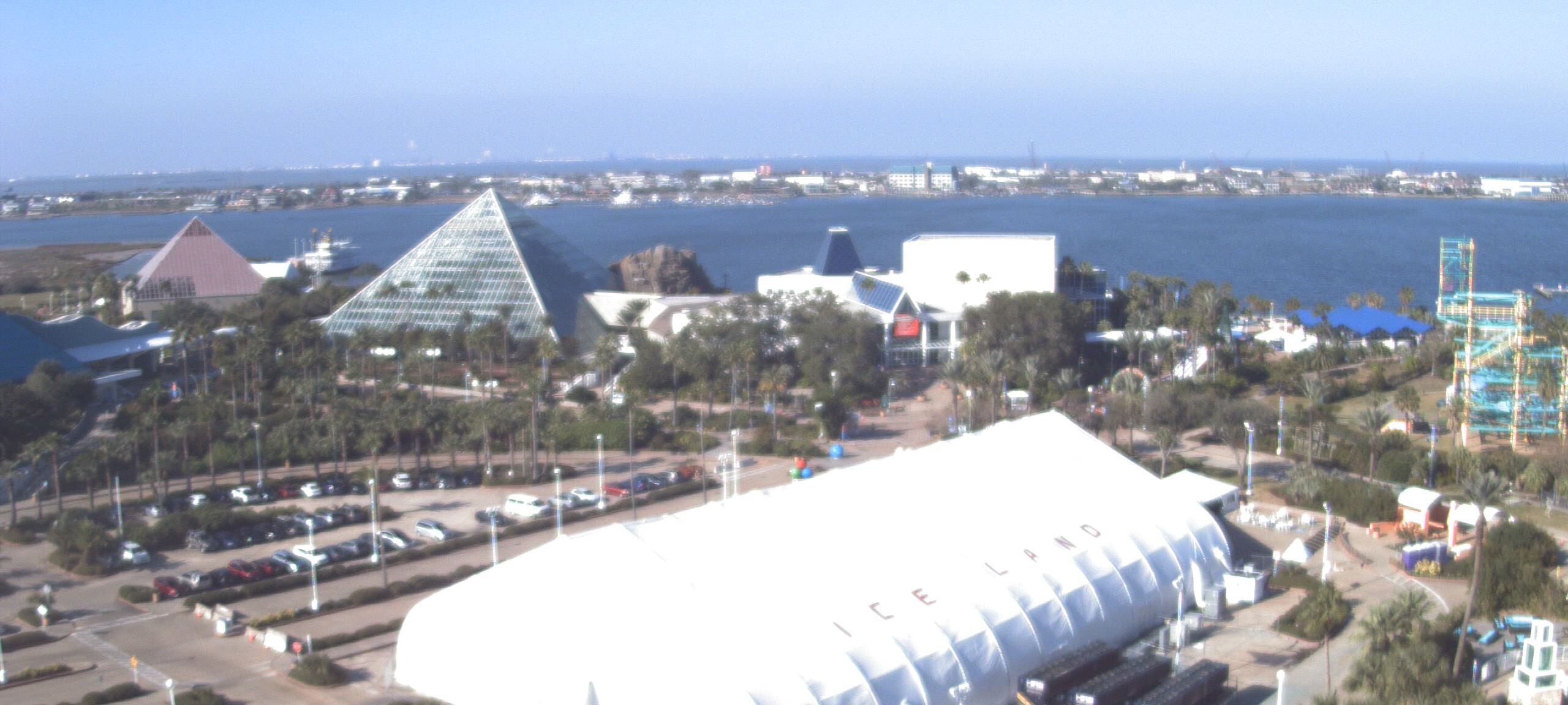Thumbnail for current weather camera view from Moody Gardens Inc. in Galveston, Texas