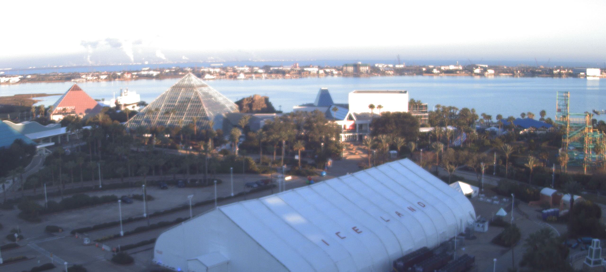 Thumbnail for current weather camera view from Moody Gardens Inc. in Galveston, Texas