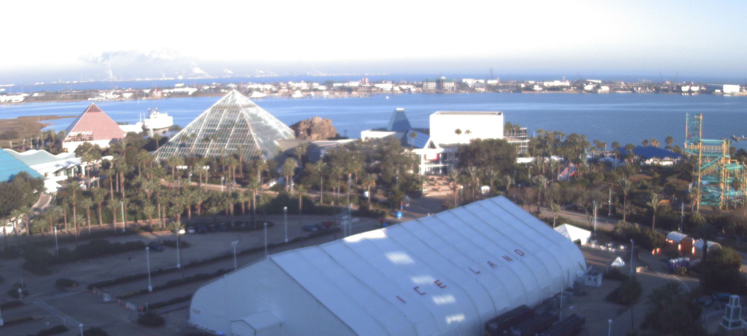 Thumbnail for current weather camera view from Moody Gardens Inc. in Galveston, Texas