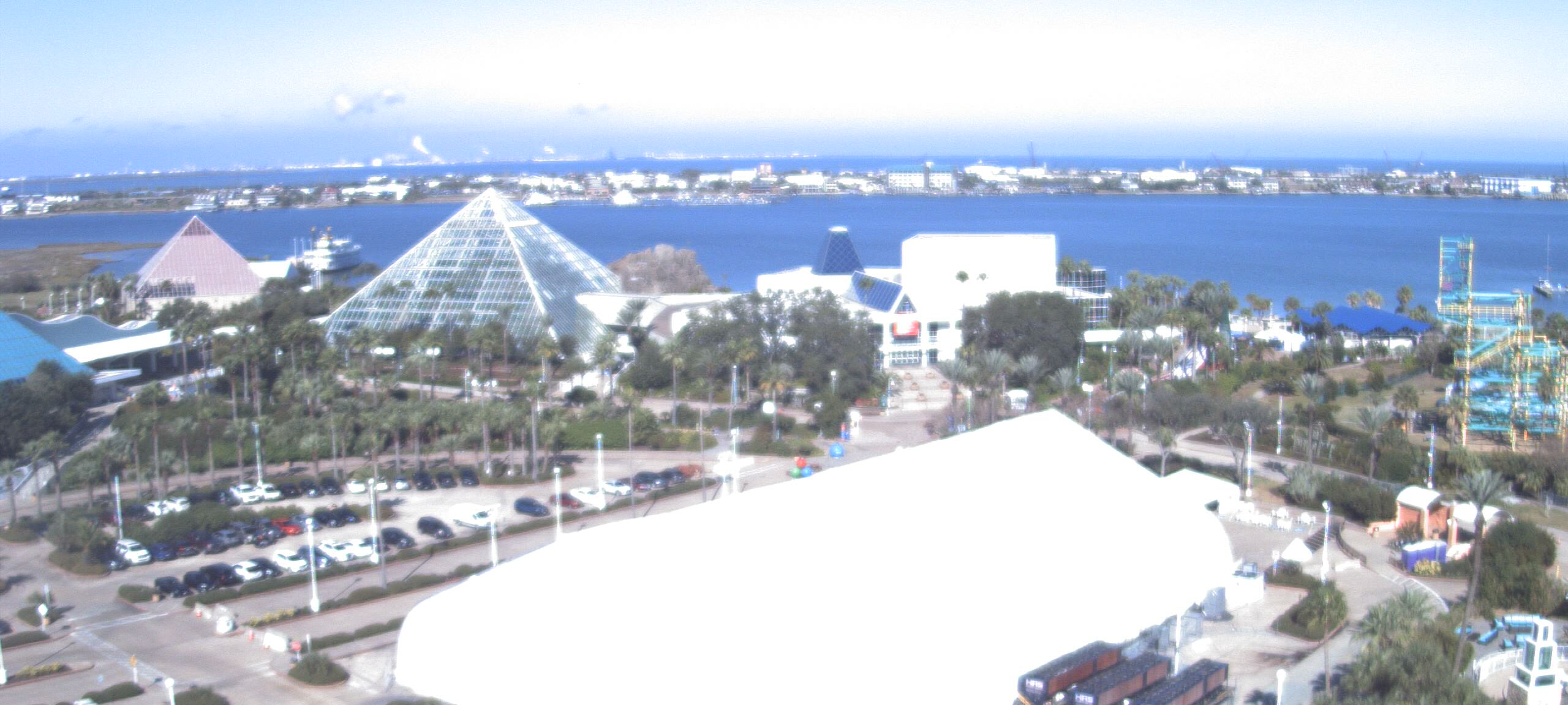 Thumbnail for current weather camera view from Moody Gardens Inc. in Galveston, Texas