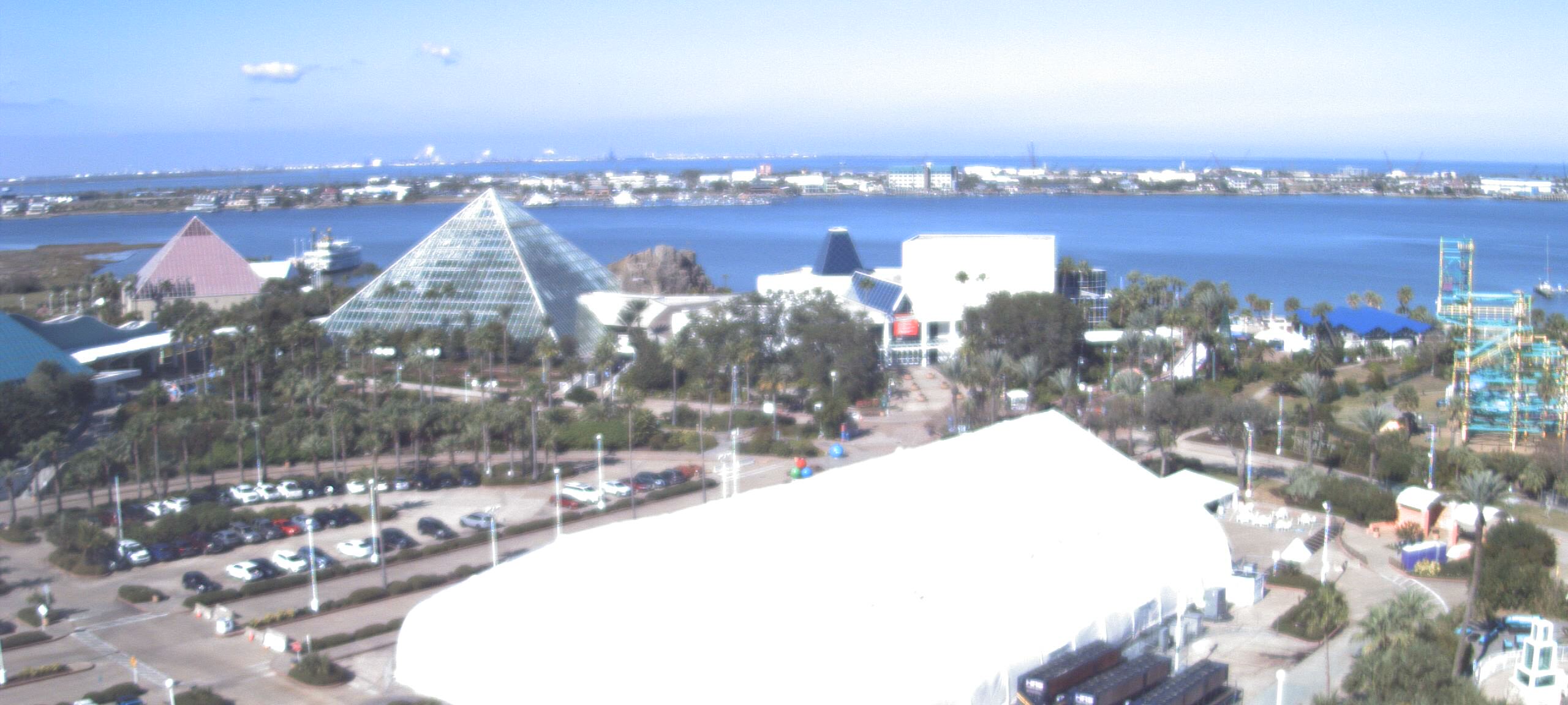 Thumbnail for current weather camera view from Moody Gardens Inc. in Galveston, Texas