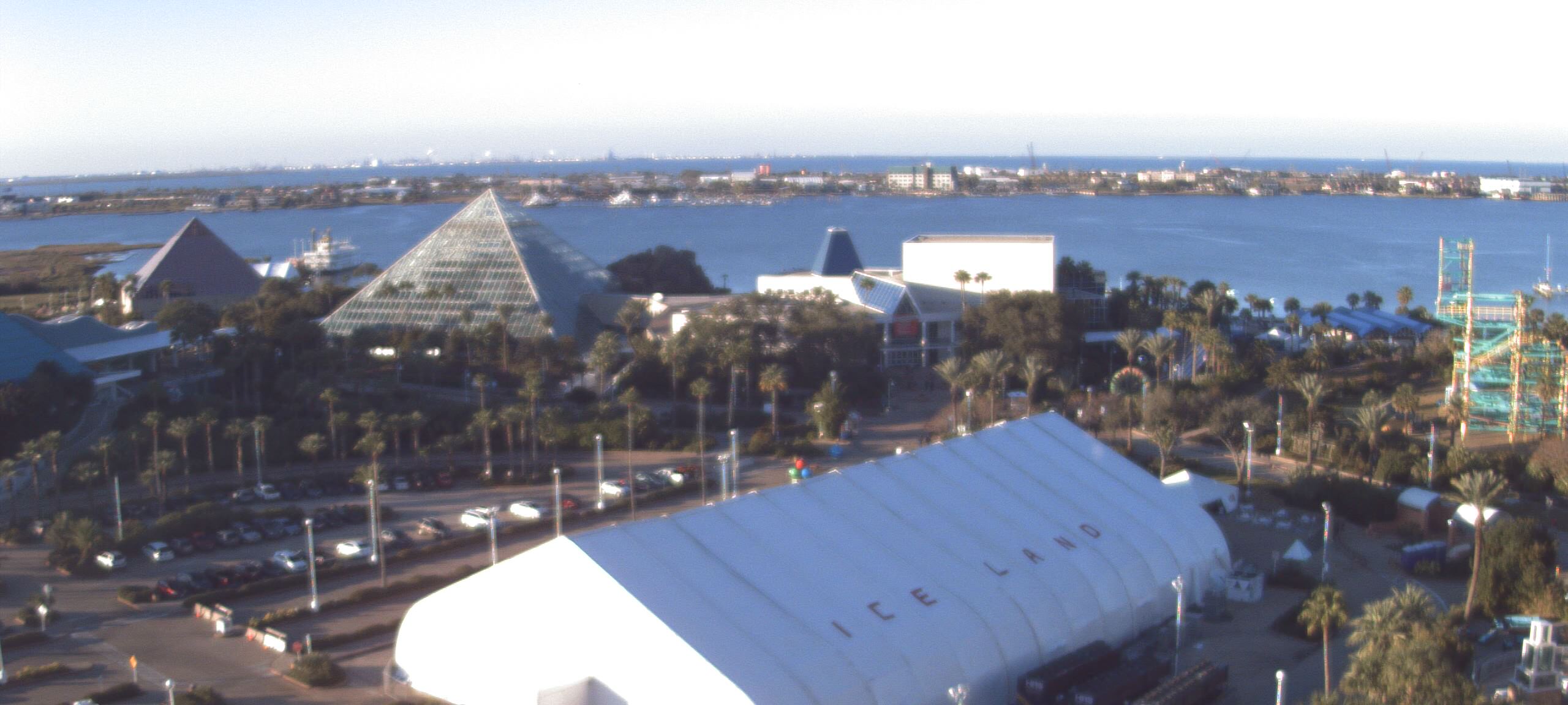 Thumbnail for current weather camera view from Moody Gardens Inc. in Galveston, Texas