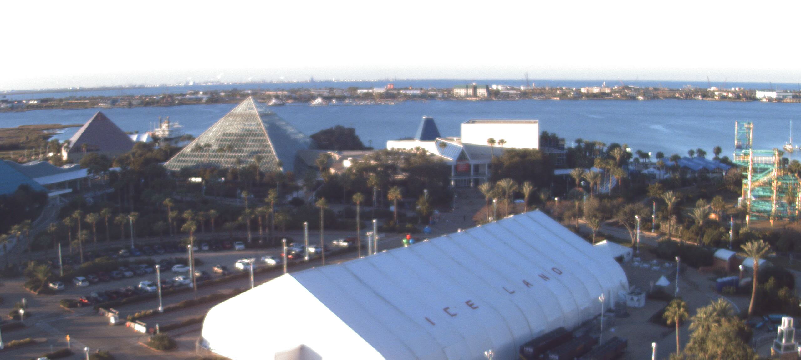 Thumbnail for current weather camera view from Moody Gardens Inc. in Galveston, Texas