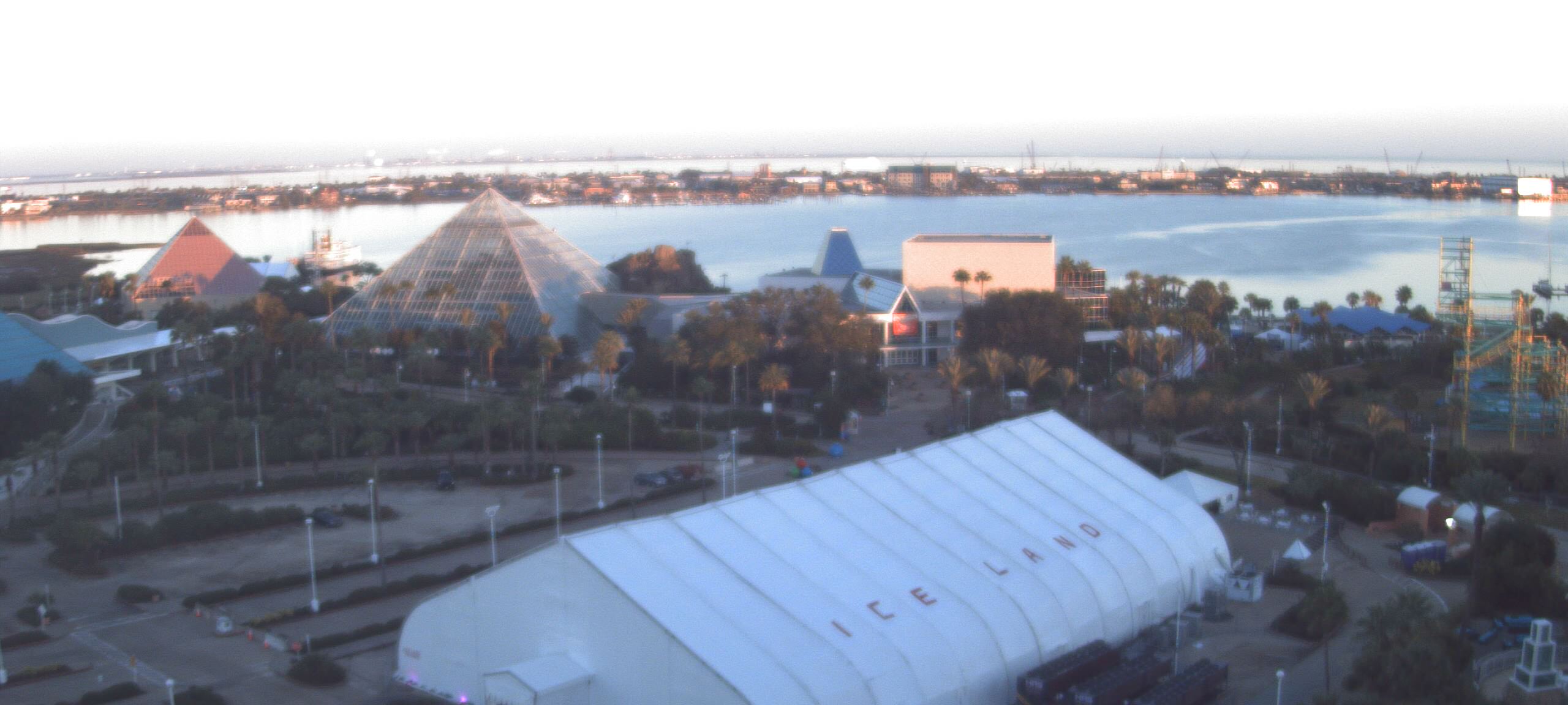 Thumbnail for current weather camera view from Moody Gardens Inc. in Galveston, Texas