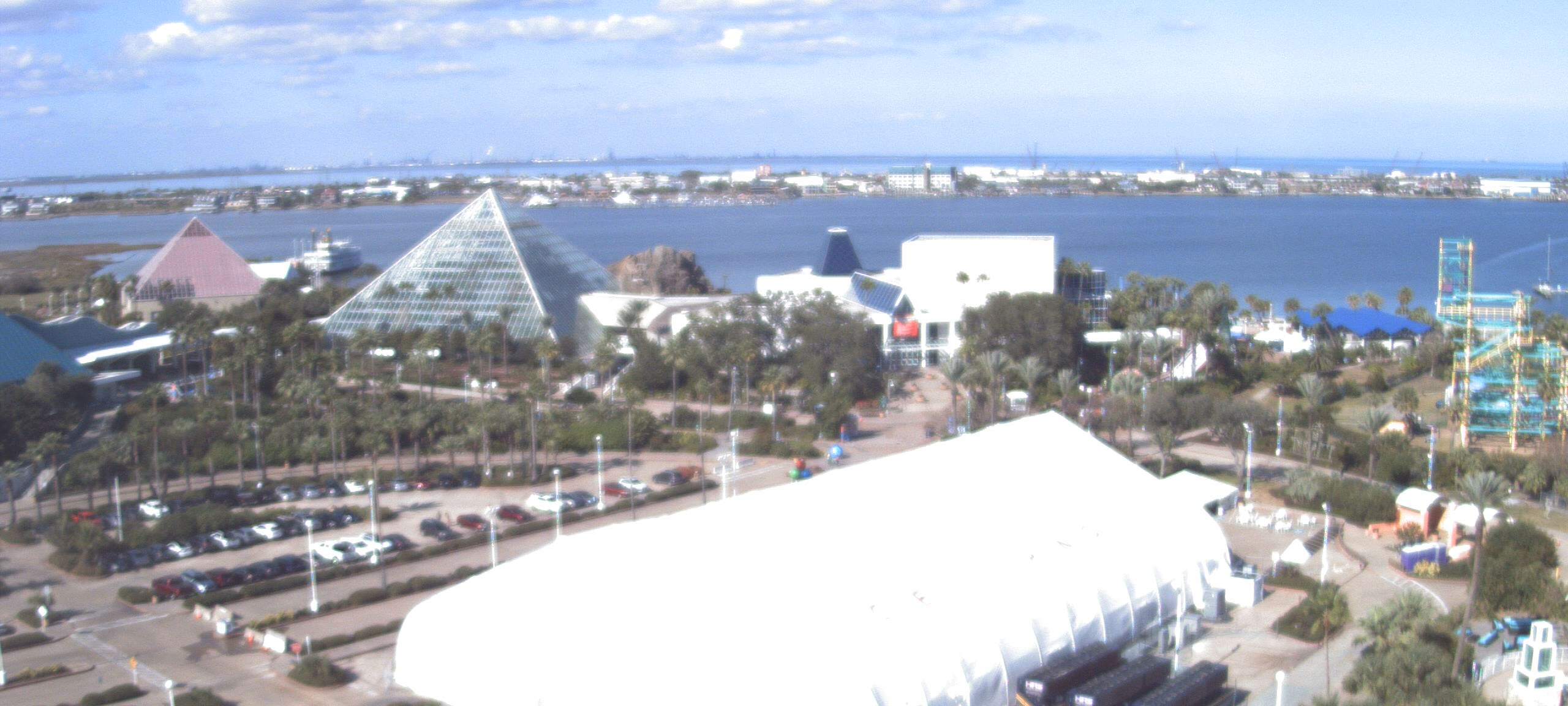 Thumbnail for current weather camera view from Moody Gardens Inc. in Galveston, Texas