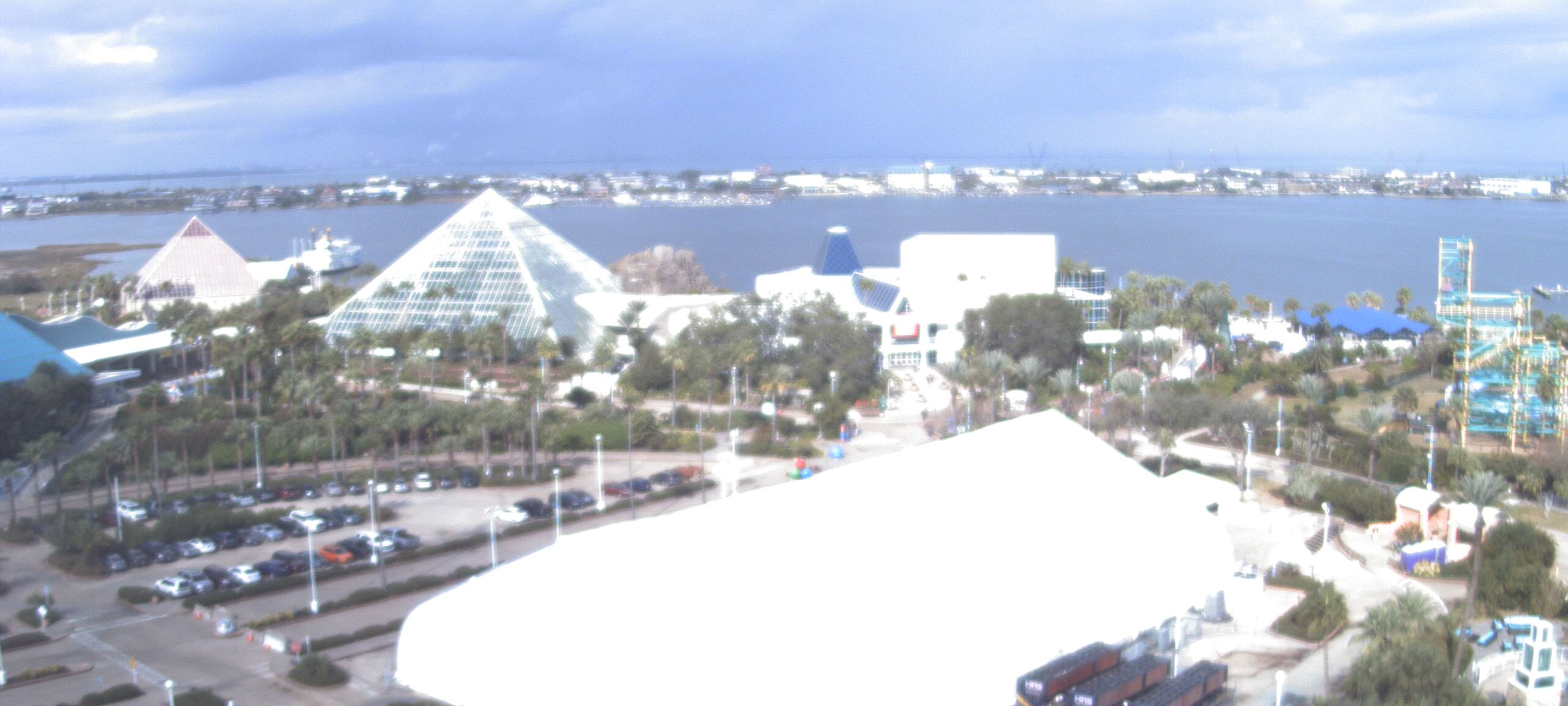 Thumbnail for current weather camera view from Moody Gardens Inc. in Galveston, Texas