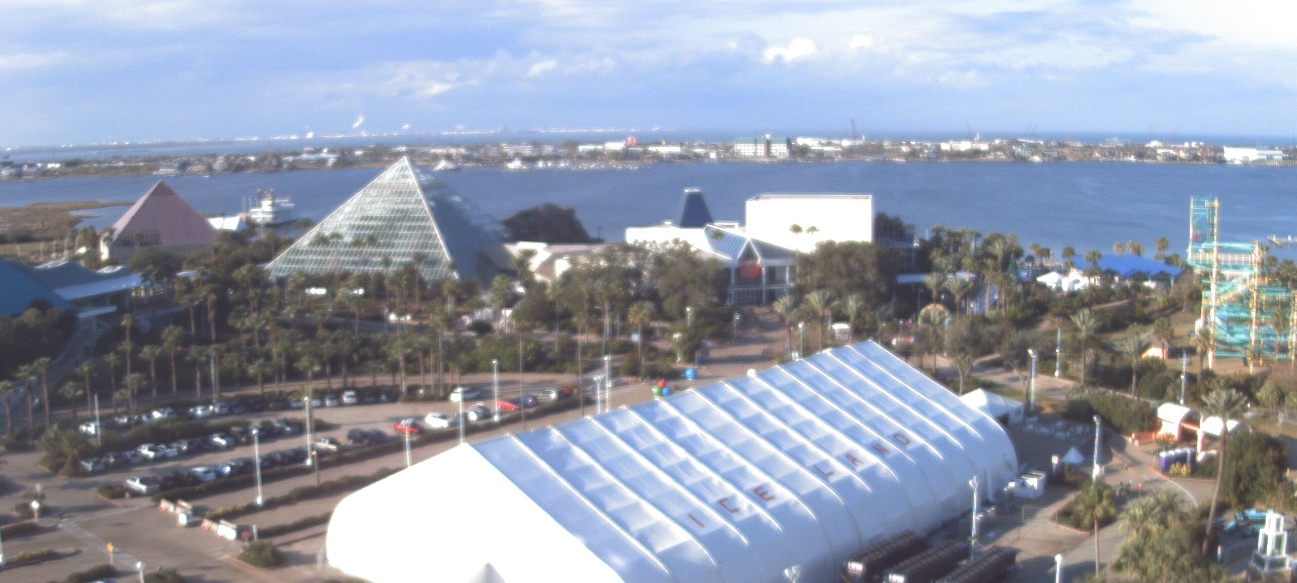 Thumbnail for current weather camera view from Moody Gardens Inc. in Galveston, Texas