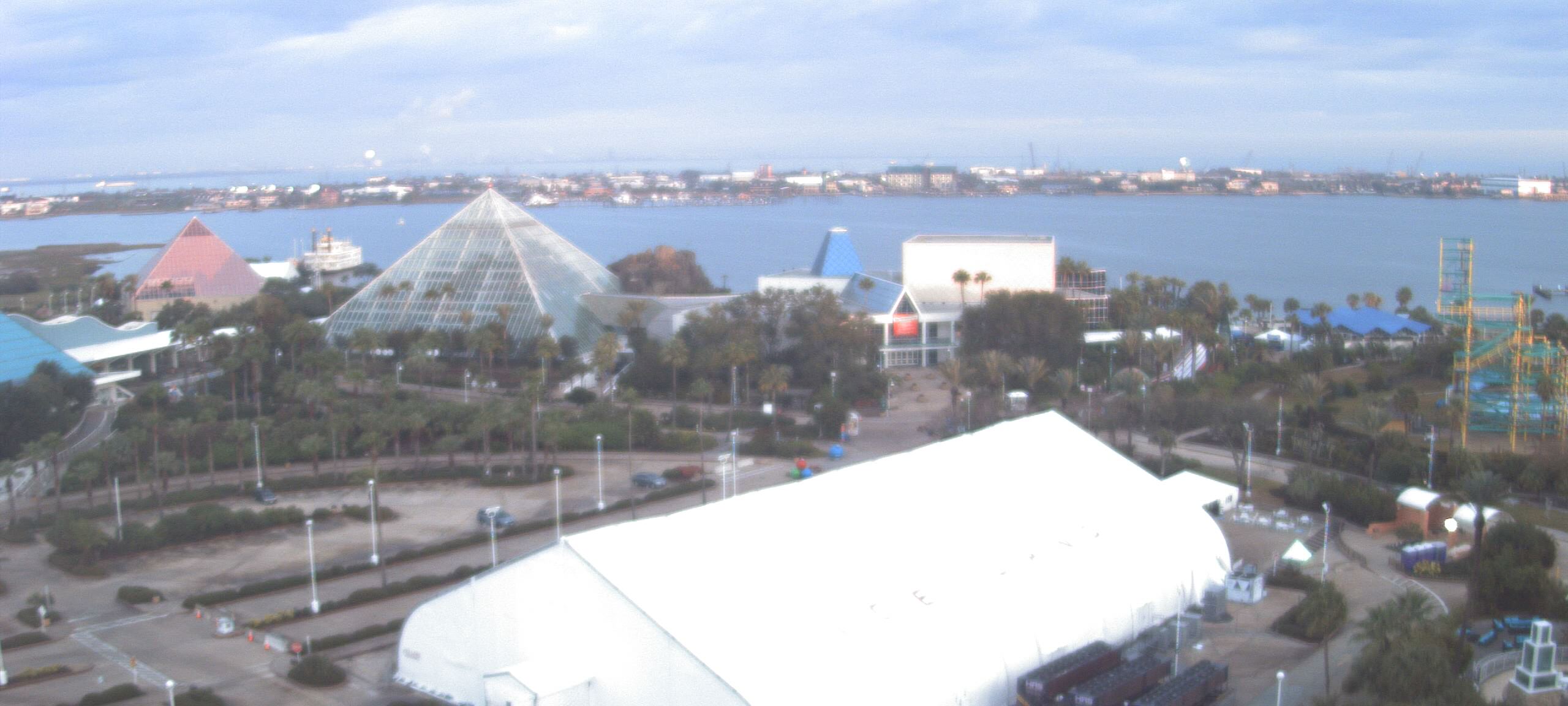 Thumbnail for current weather camera view from Moody Gardens Inc. in Galveston, Texas