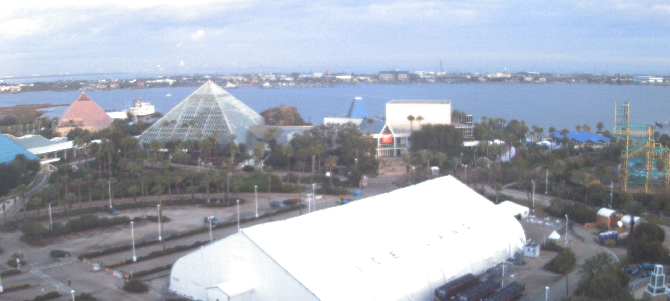 Thumbnail for current weather camera view from Moody Gardens Inc. in Galveston, Texas