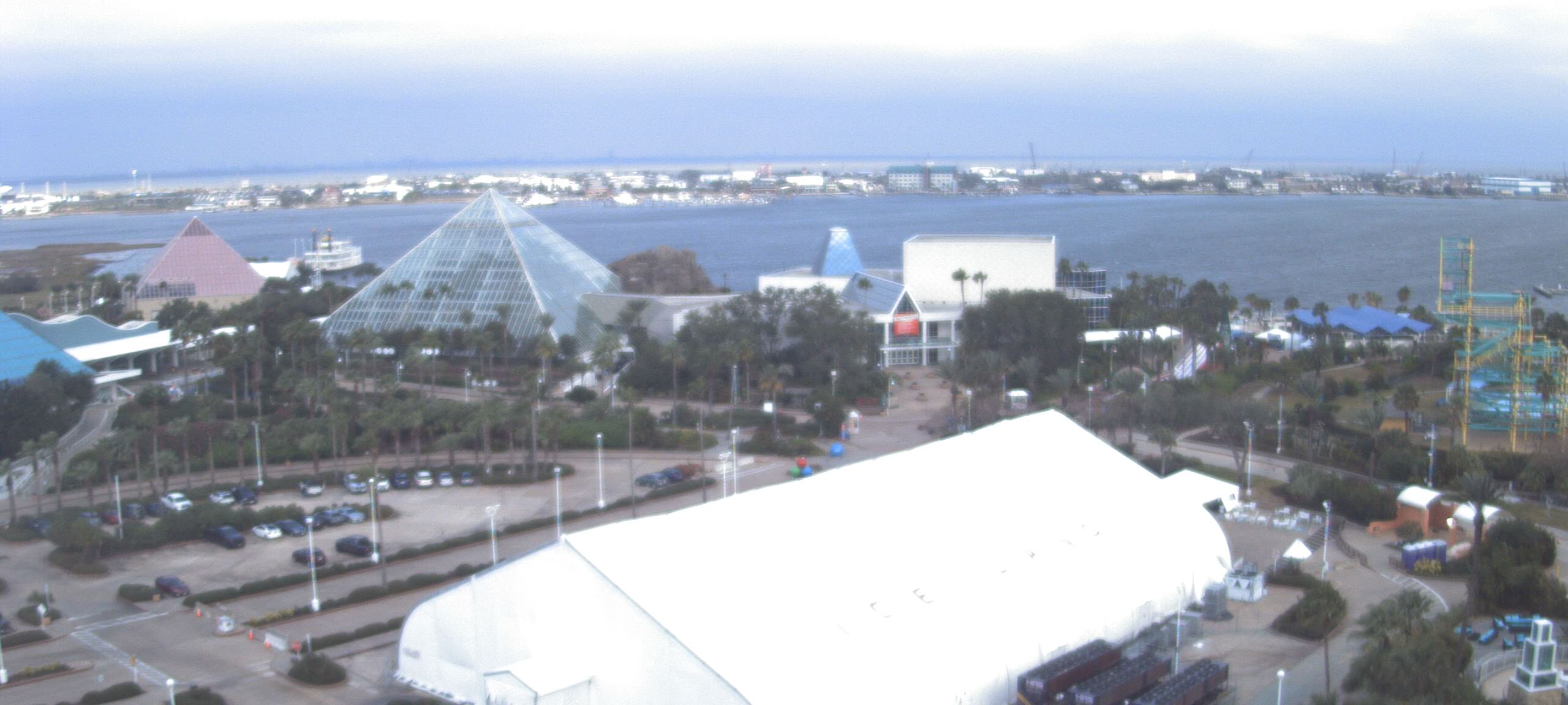 Thumbnail for current weather camera view from Moody Gardens Inc. in Galveston, Texas