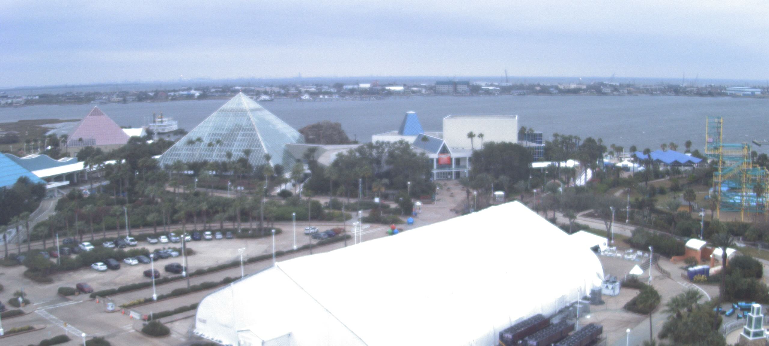 Thumbnail for current weather camera view from Moody Gardens Inc. in Galveston, Texas