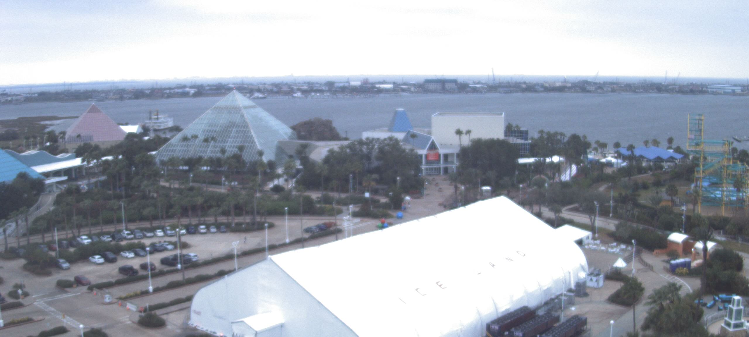 Thumbnail for current weather camera view from Moody Gardens Inc. in Galveston, Texas