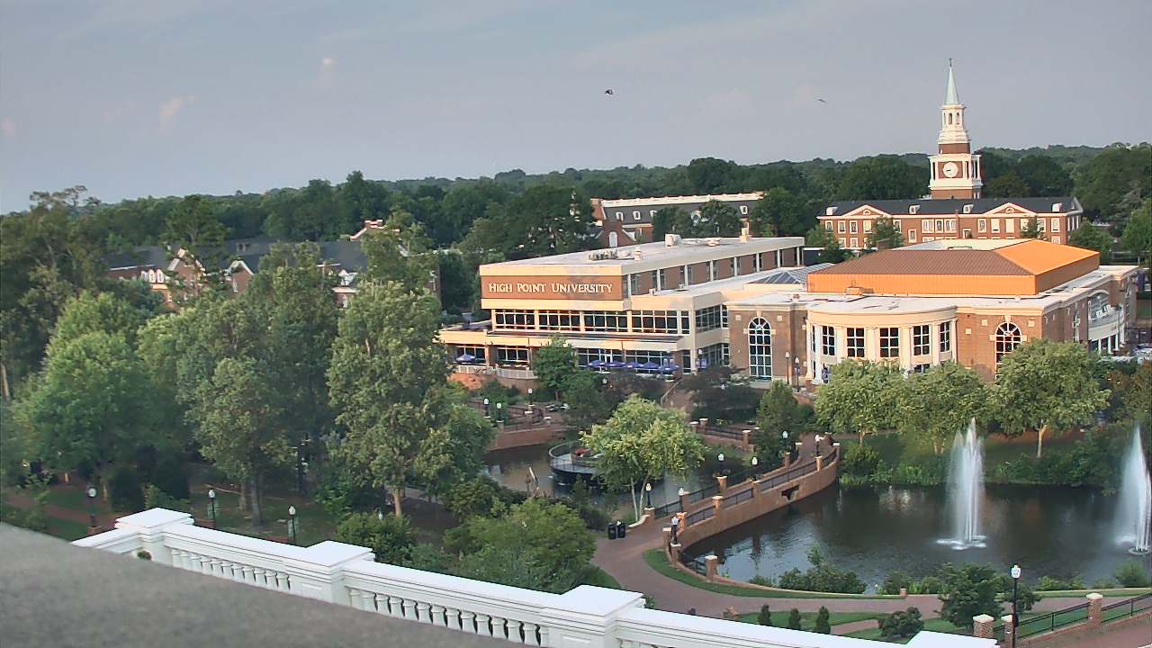 Thumbnail for current weather camera view from High Point University in High Point, North Carolina