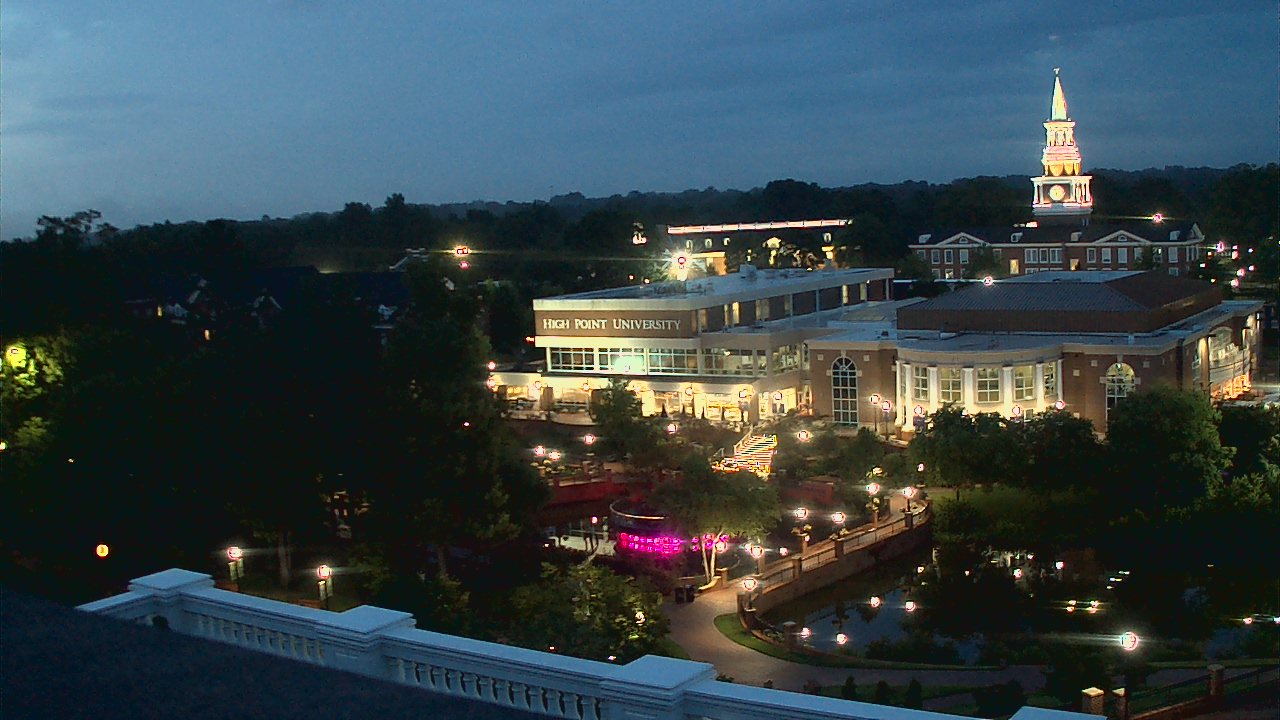 Thumbnail for current weather camera view from High Point University in High Point, North Carolina