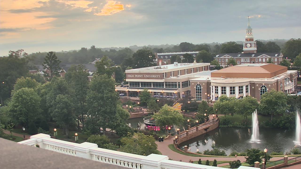 Thumbnail for current weather camera view from High Point University in High Point, North Carolina