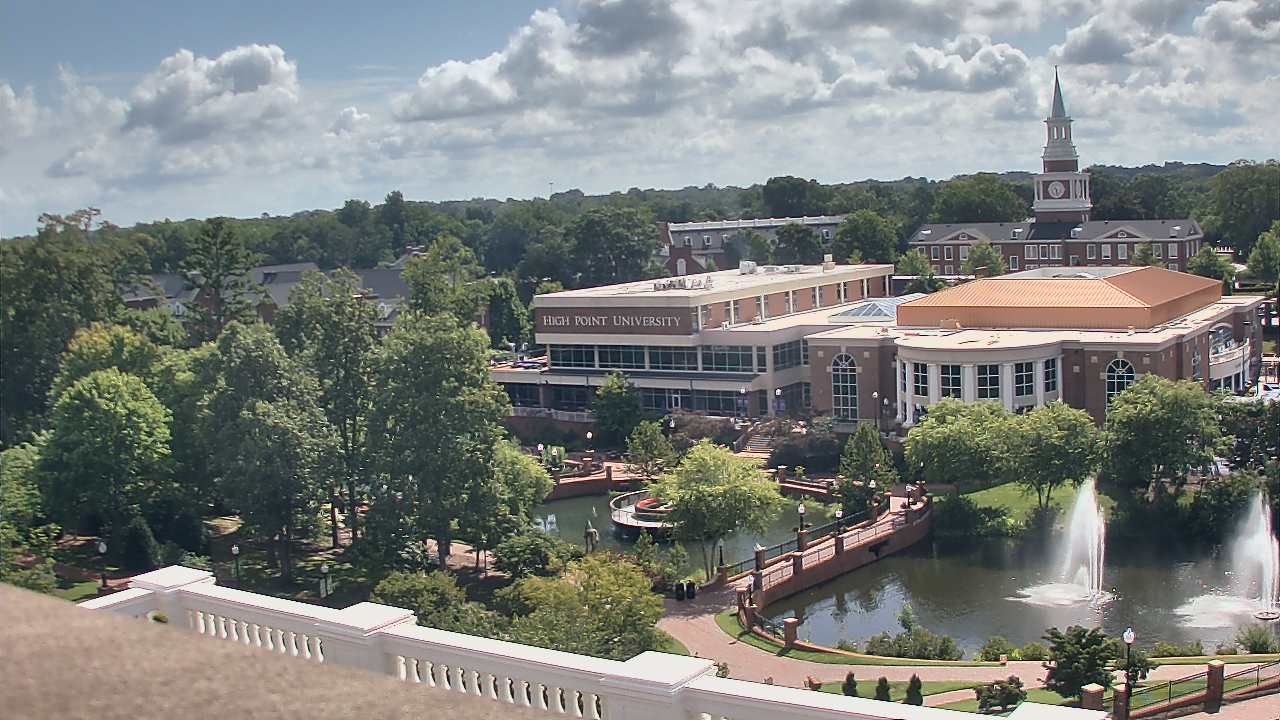 Thumbnail for current weather camera view from High Point University in High Point, North Carolina