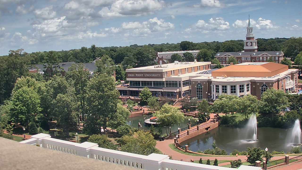 Thumbnail for current weather camera view from High Point University in High Point, North Carolina