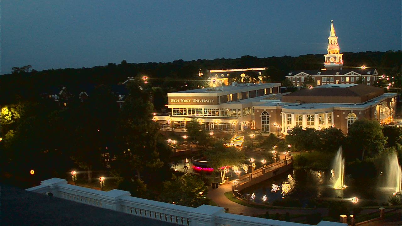 Thumbnail for current weather camera view from High Point University in High Point, North Carolina