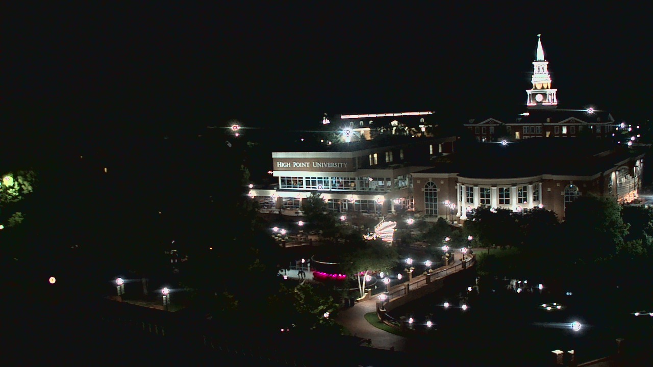 Thumbnail for current weather camera view from High Point University in High Point, North Carolina