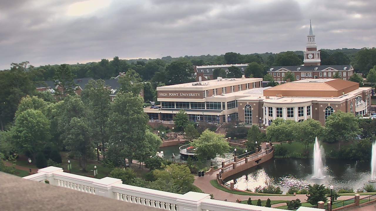 Thumbnail for current weather camera view from High Point University in High Point, North Carolina