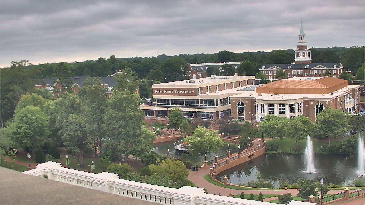 Thumbnail for current weather camera view from High Point University in High Point, North Carolina
