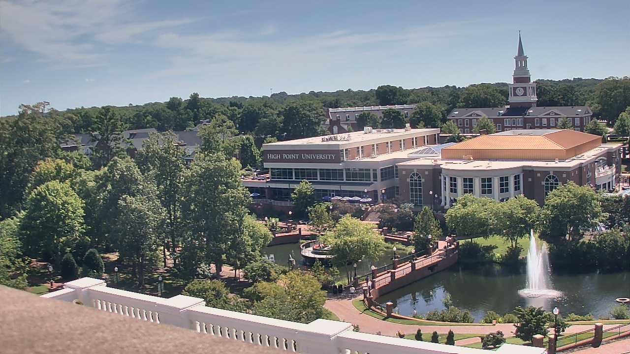 Thumbnail for current weather camera view from High Point University in High Point, North Carolina