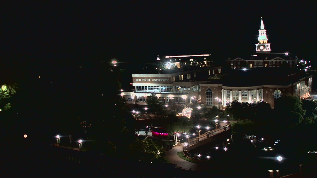 Thumbnail for current weather camera view from High Point University in High Point, North Carolina