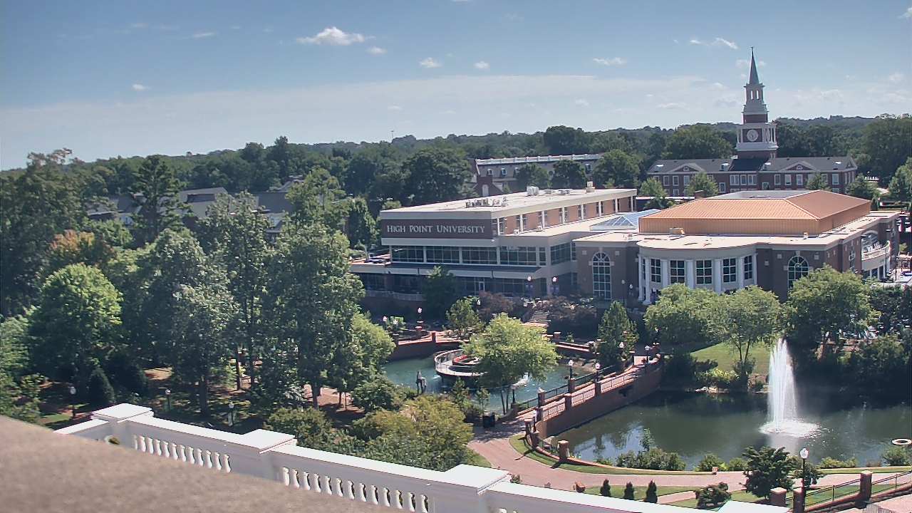 Thumbnail for current weather camera view from High Point University in High Point, North Carolina