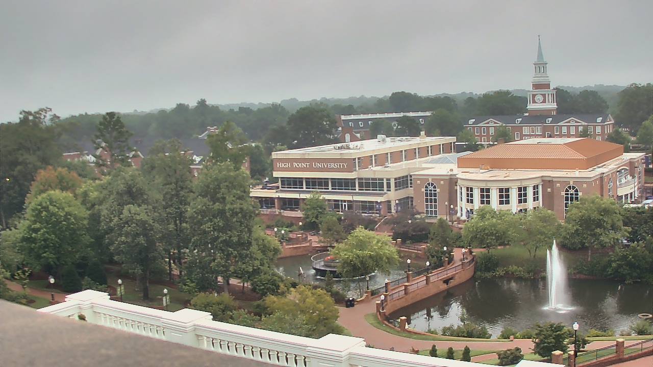 Thumbnail for current weather camera view from High Point University in High Point, North Carolina