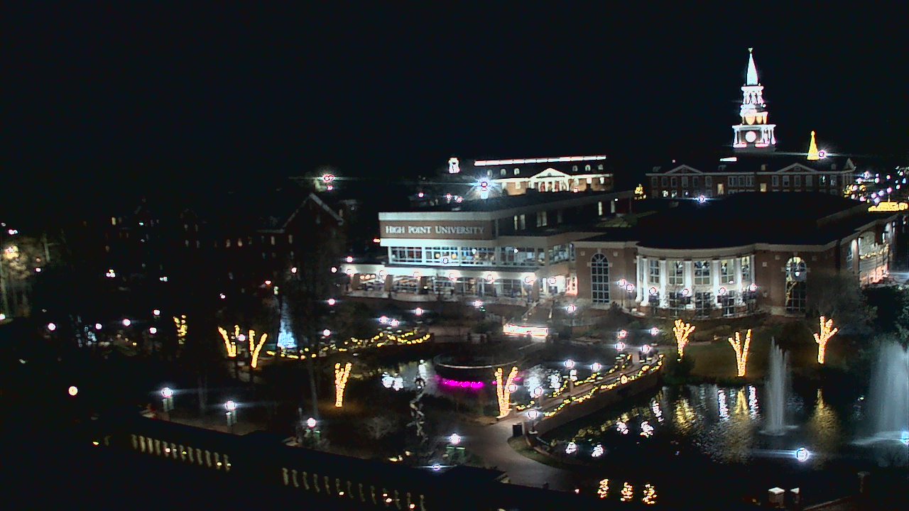 Thumbnail for current weather camera view from High Point University in High Point, North Carolina