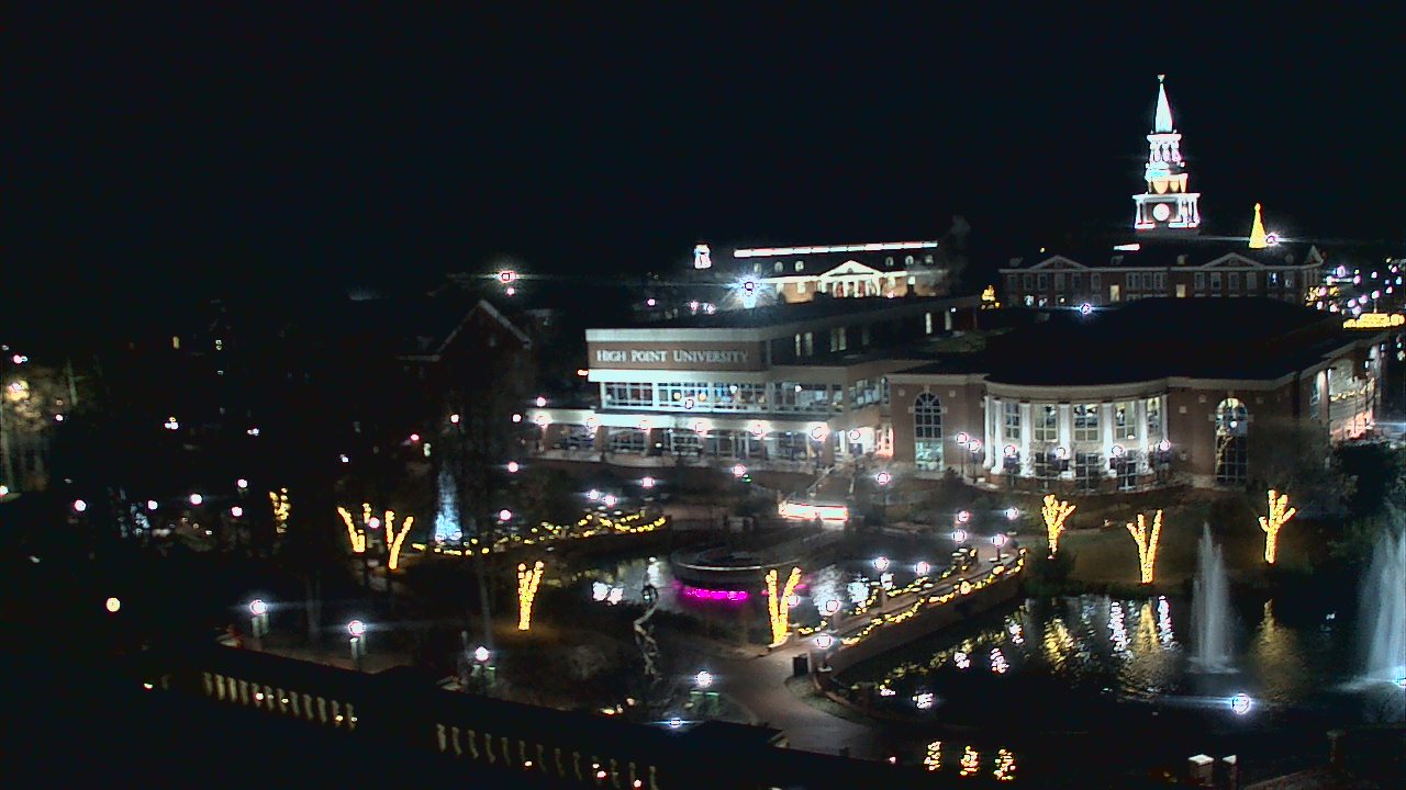 Thumbnail for current weather camera view from High Point University in High Point, North Carolina