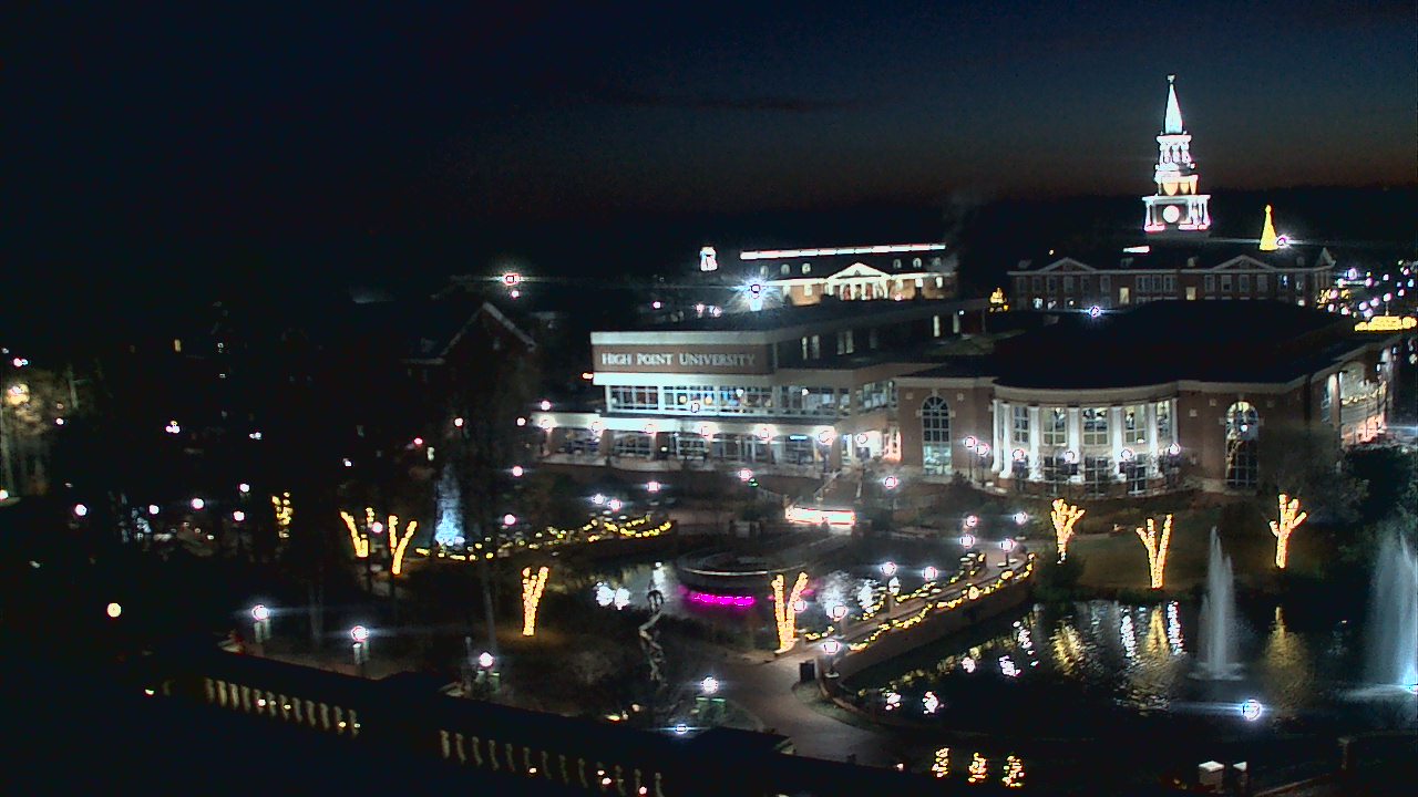 Thumbnail for current weather camera view from High Point University in High Point, North Carolina