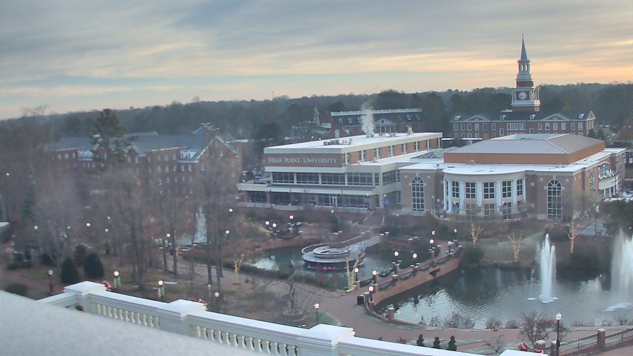 Thumbnail for current weather camera view from High Point University in High Point, North Carolina