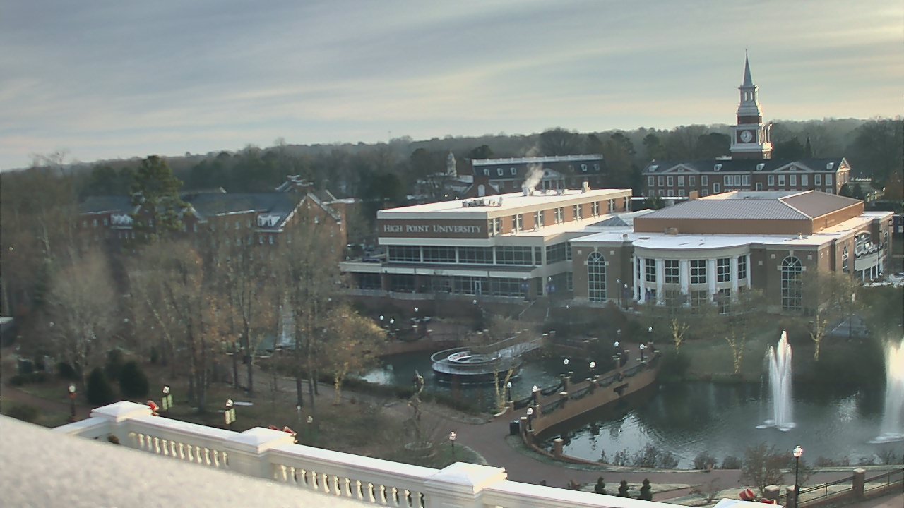 Thumbnail for current weather camera view from High Point University in High Point, North Carolina