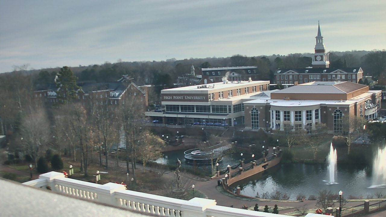 Thumbnail for current weather camera view from High Point University in High Point, North Carolina