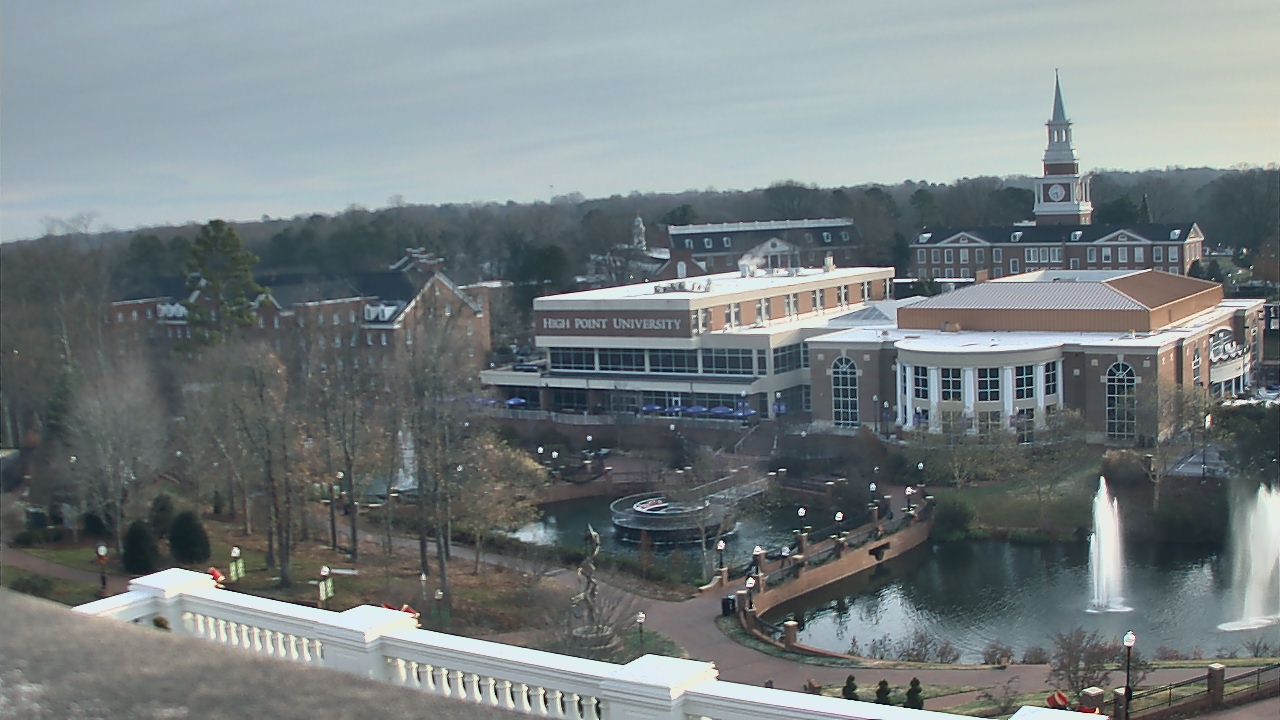 Thumbnail for current weather camera view from High Point University in High Point, North Carolina