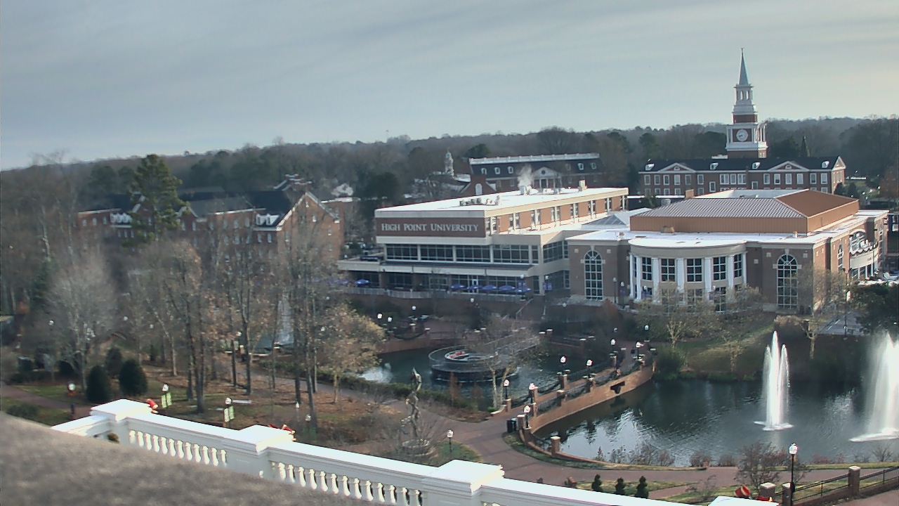 Thumbnail for current weather camera view from High Point University in High Point, North Carolina