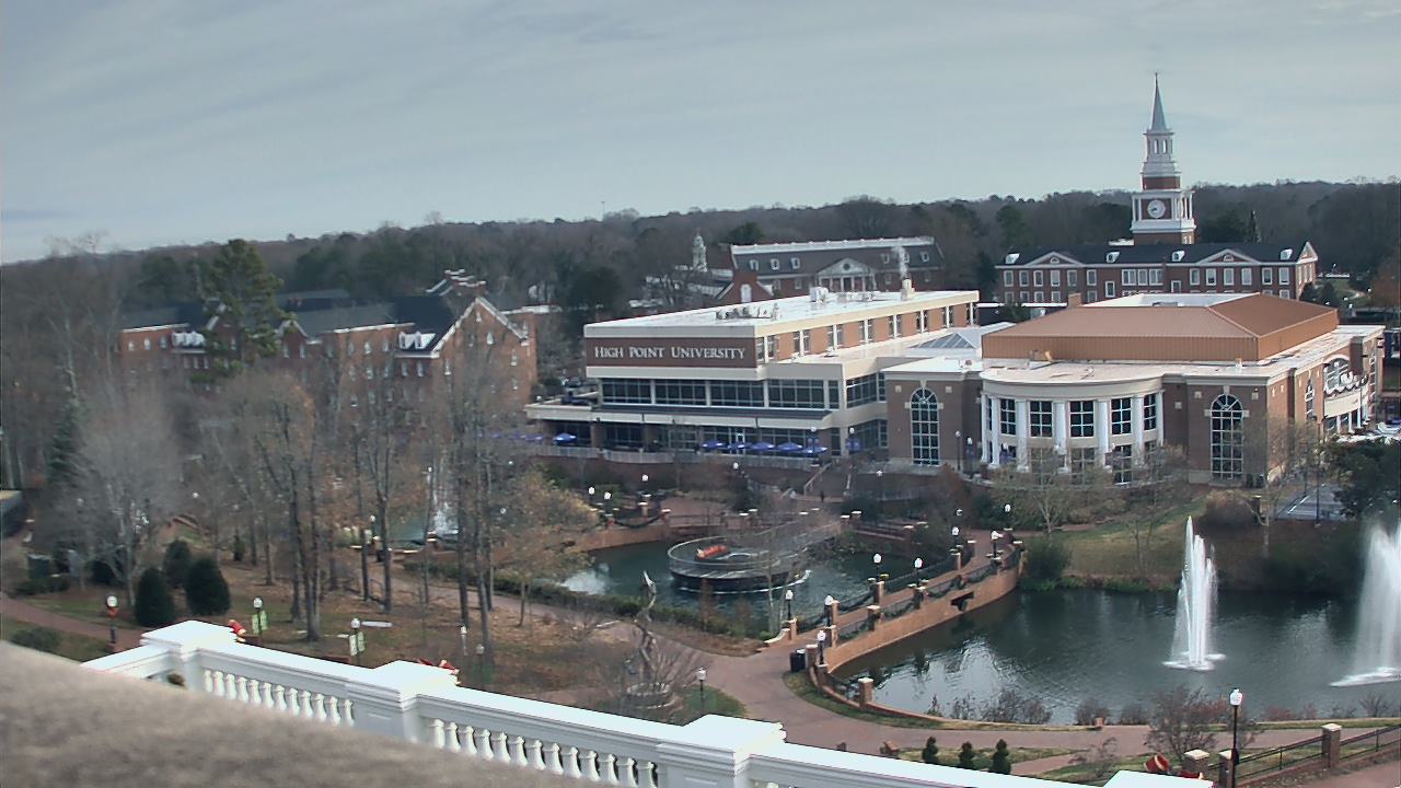 Thumbnail for current weather camera view from High Point University in High Point, North Carolina