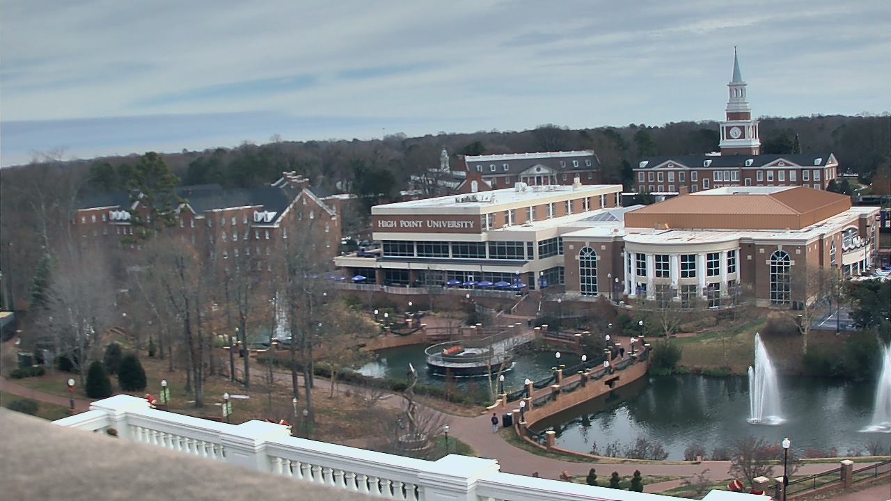 Thumbnail for current weather camera view from High Point University in High Point, North Carolina