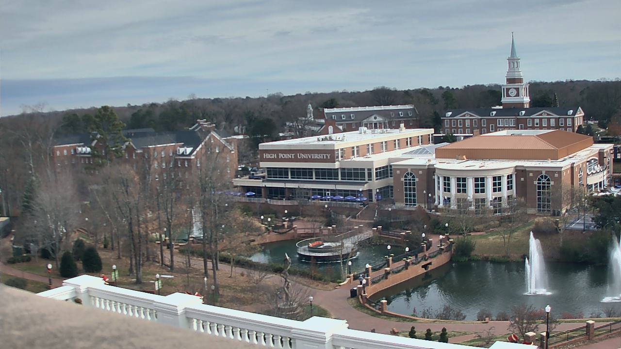 Thumbnail for current weather camera view from High Point University in High Point, North Carolina