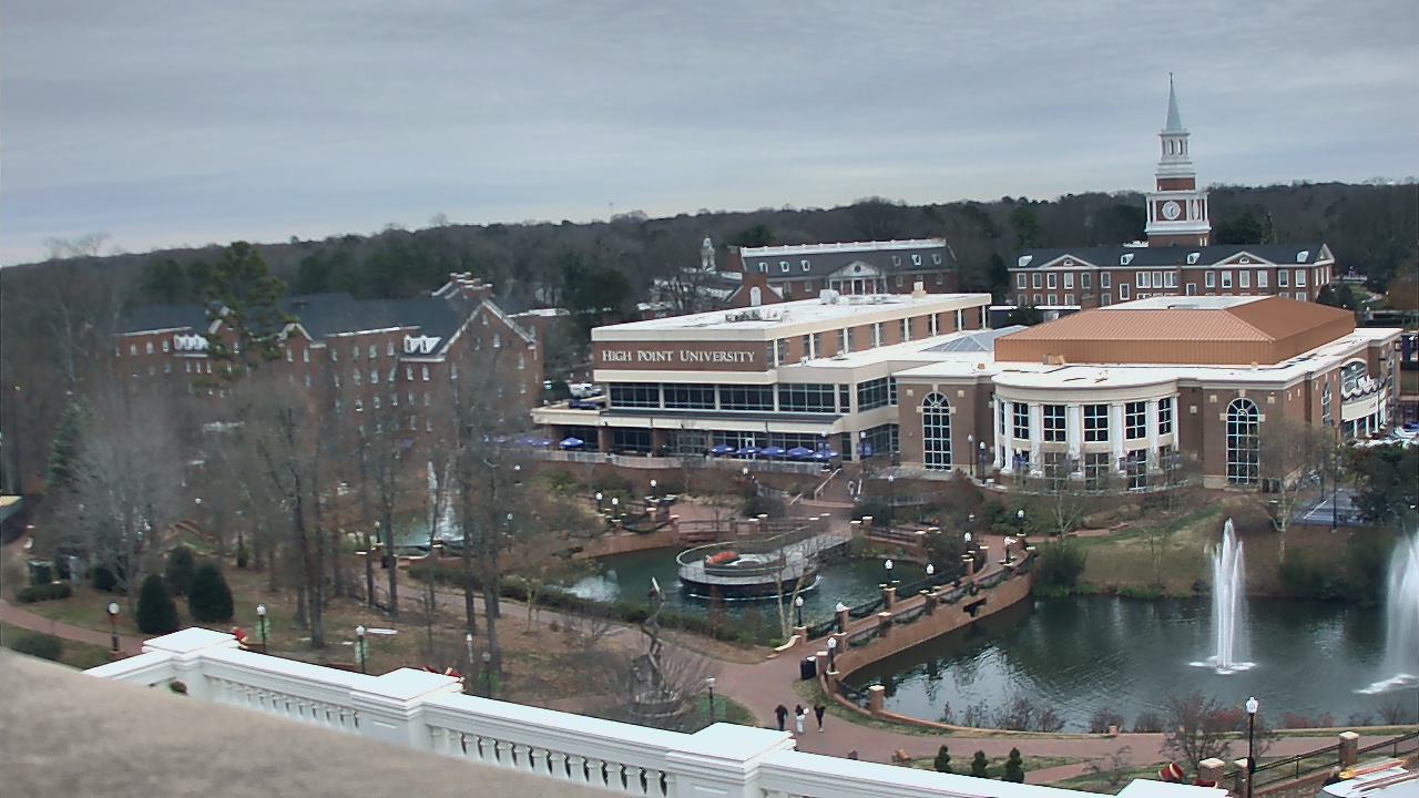 Thumbnail for current weather camera view from High Point University in High Point, North Carolina