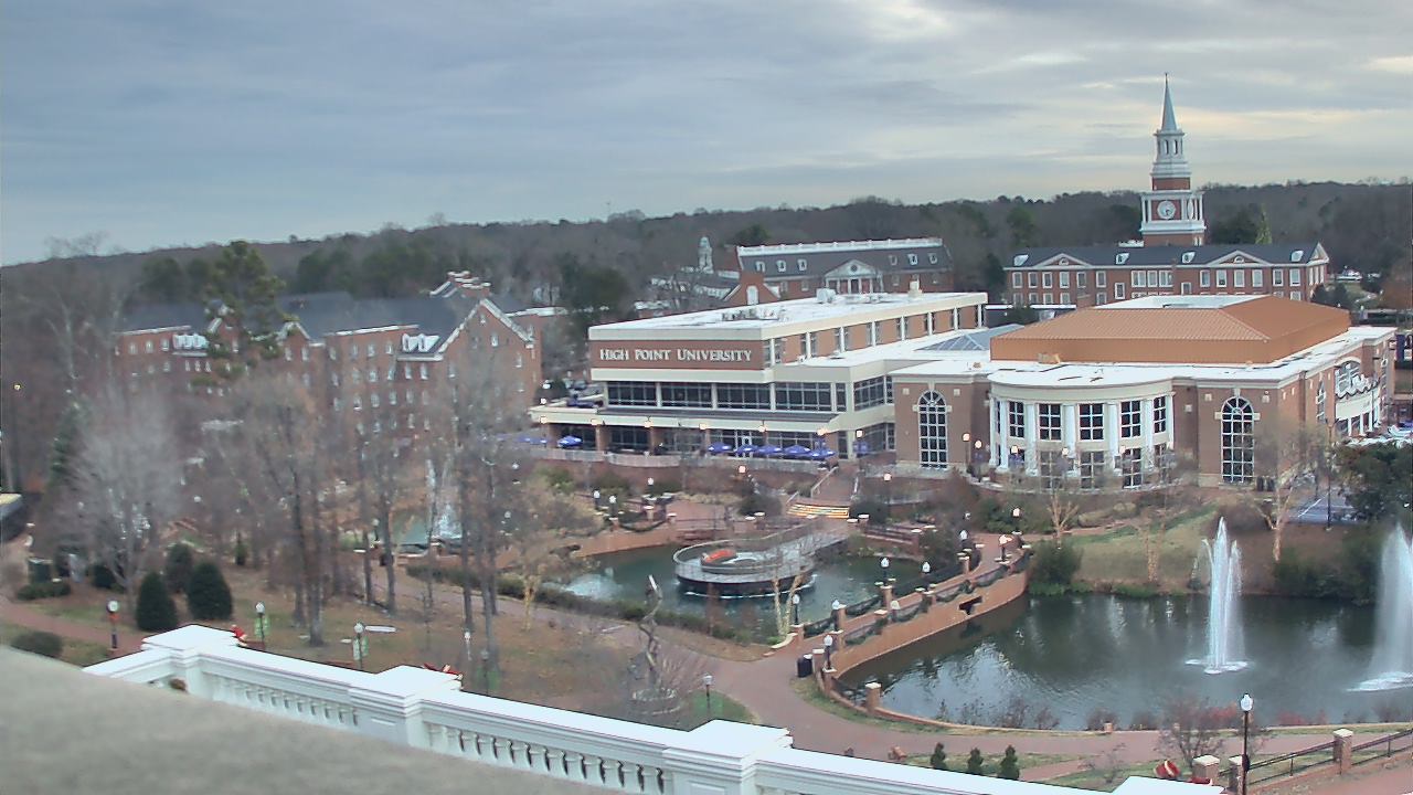 Thumbnail for current weather camera view from High Point University in High Point, North Carolina