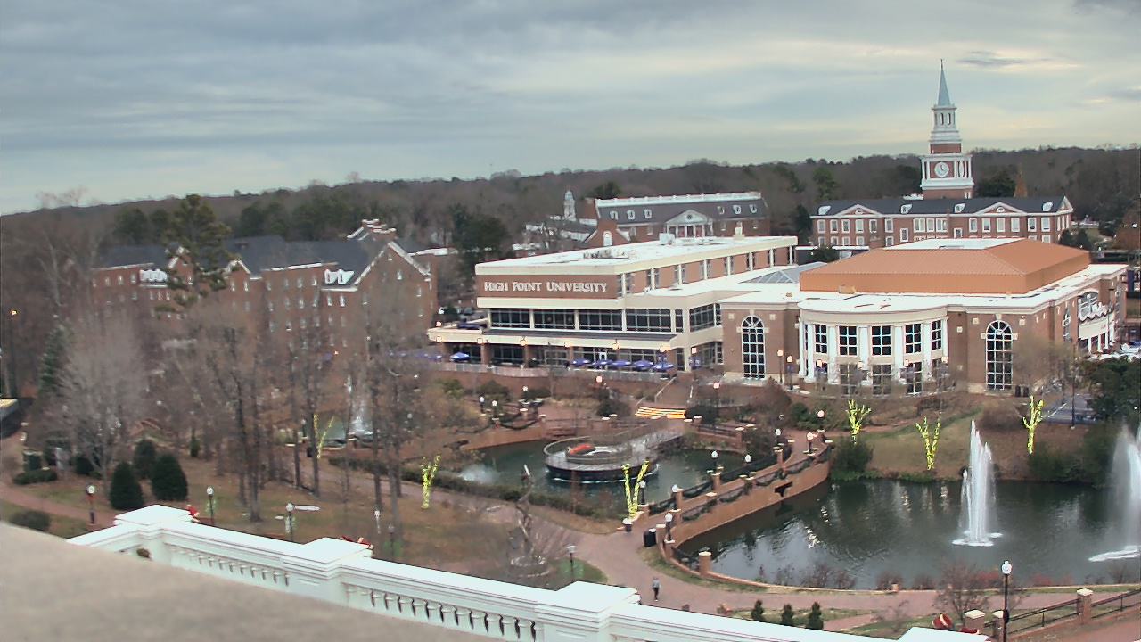 Thumbnail for current weather camera view from High Point University in High Point, North Carolina