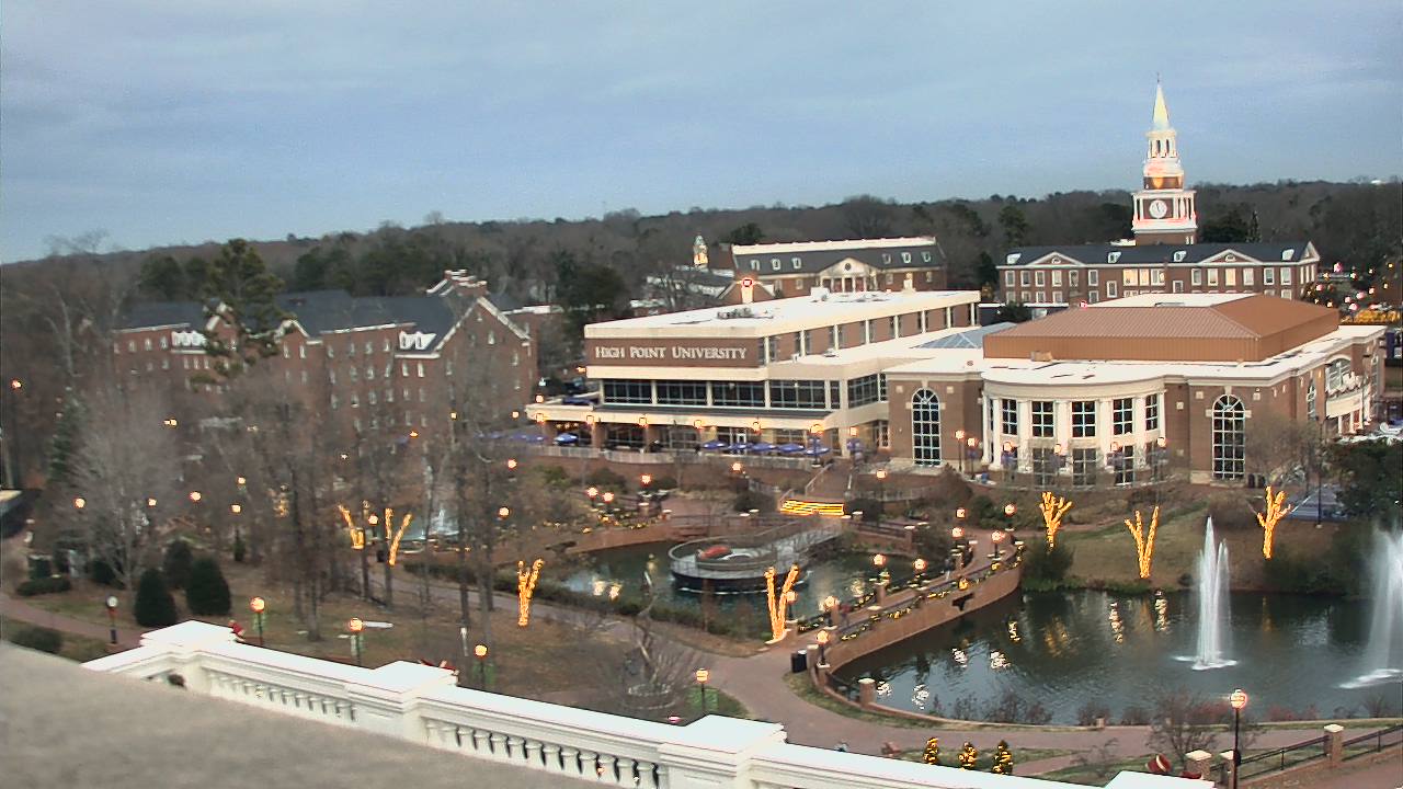 Thumbnail for current weather camera view from High Point University in High Point, North Carolina