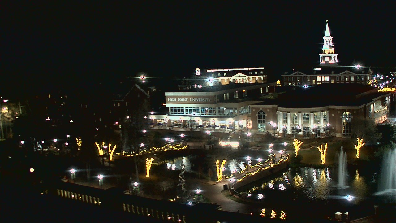 Thumbnail for current weather camera view from High Point University in High Point, North Carolina