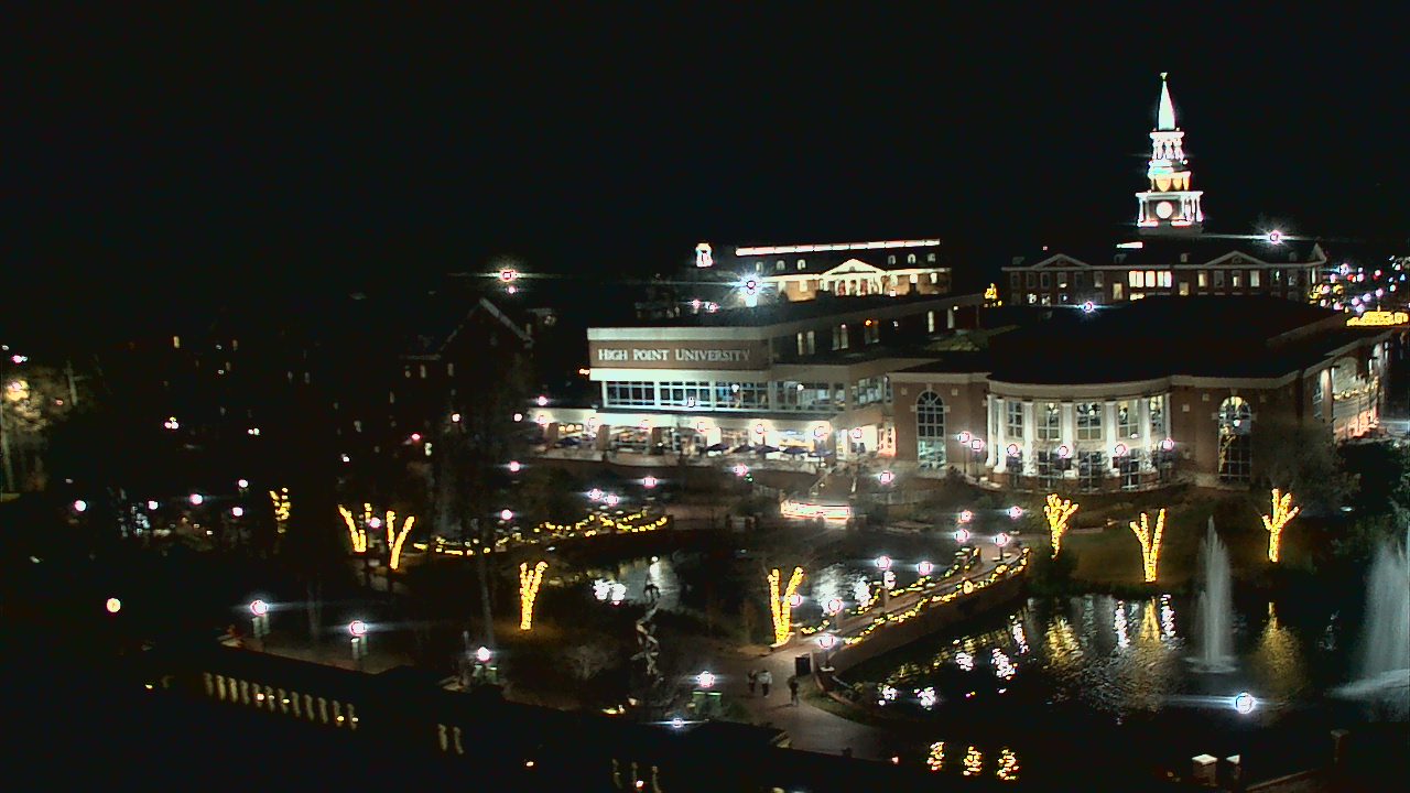 Thumbnail for current weather camera view from High Point University in High Point, North Carolina