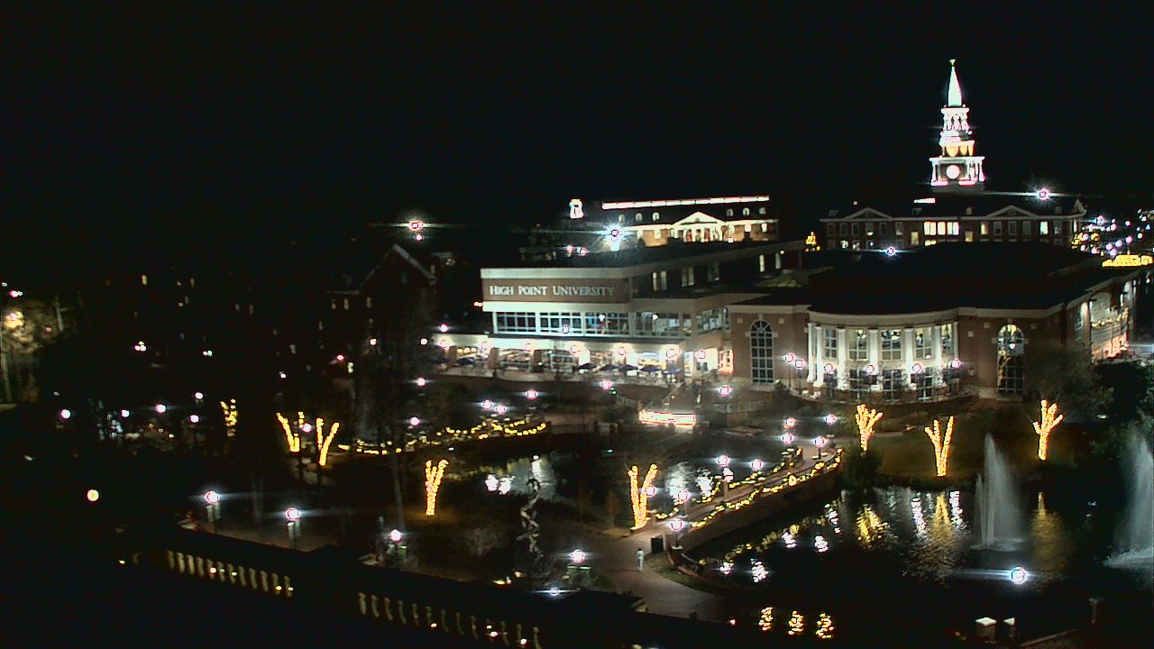 Thumbnail for current weather camera view from High Point University in High Point, North Carolina
